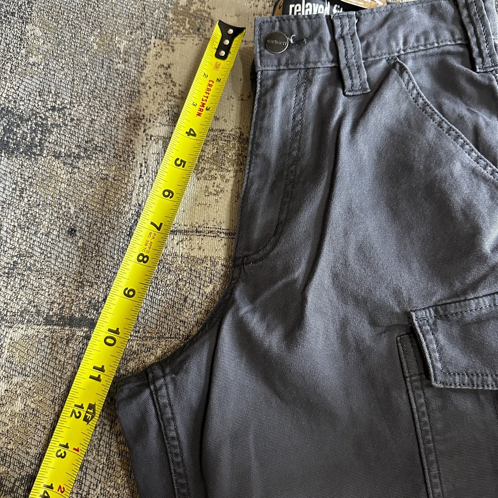 Carhartt Cargo Shorts Mens 30 Grey Charcoal NEW Rugged Flex Rigby Relaxed 103542 - Picture 5 of 9